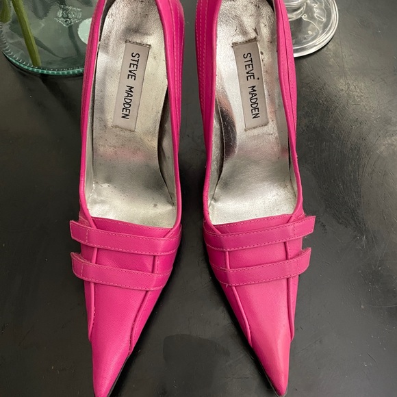 Vintage Steve Madden Hot pink Heels size 6 - Picture 7 of 7